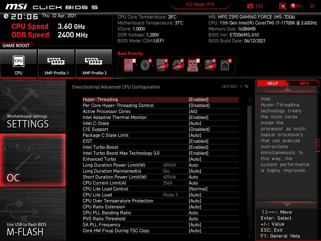 MSI MPG Z590 Gaming Force