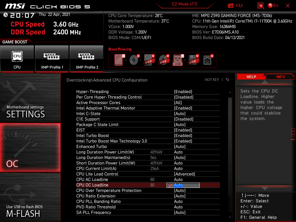 MSI MPG Z590 Gaming Force