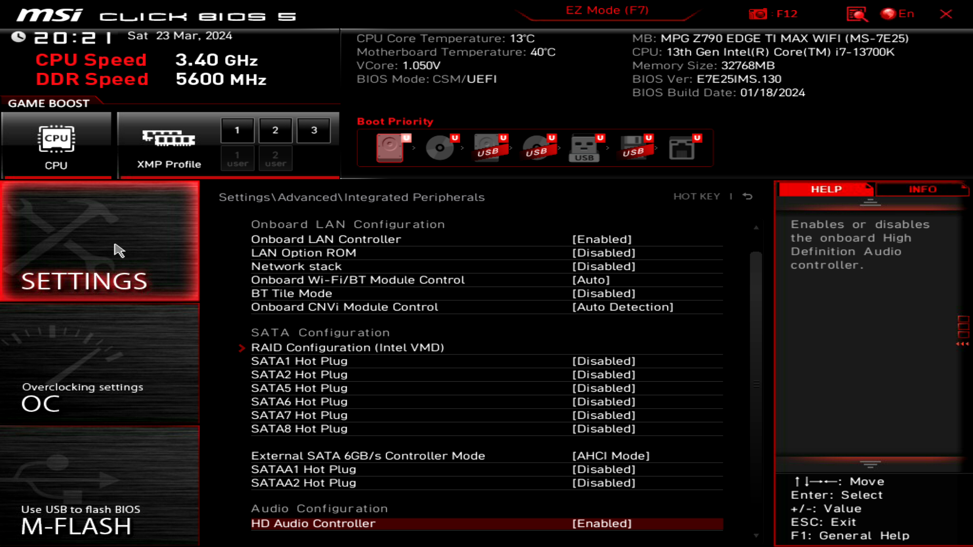 MSI MPG Z790 EDGE TI MAX WIFI