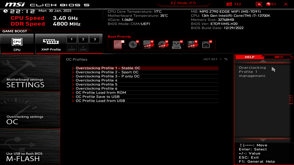 Z790 gaming x ax bios