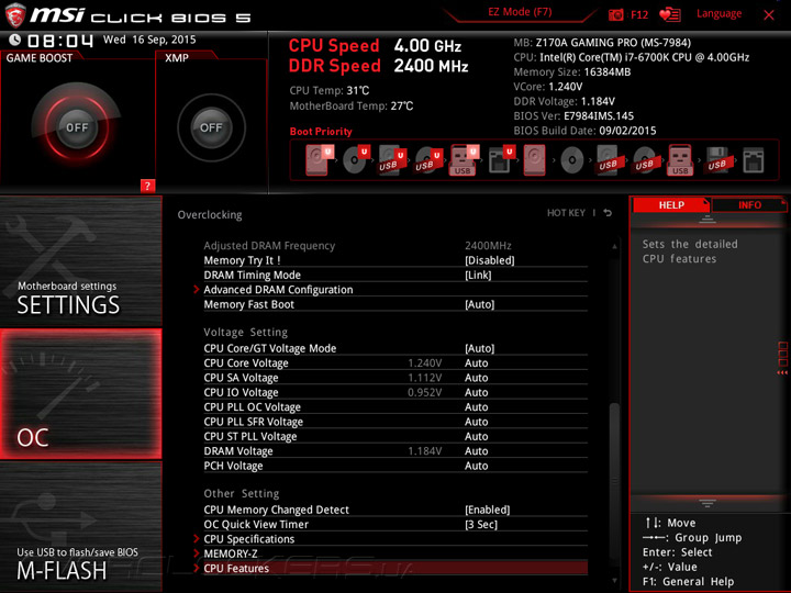 MSI Z170A Gaming Pro