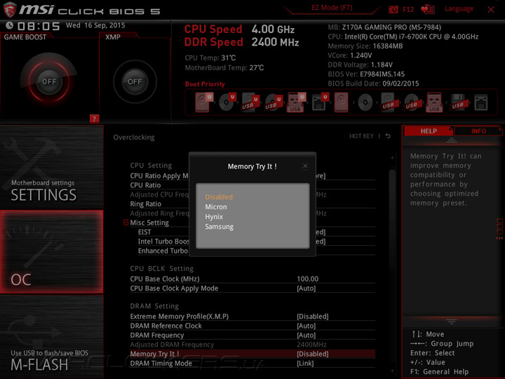 MSI Z170A Gaming Pro