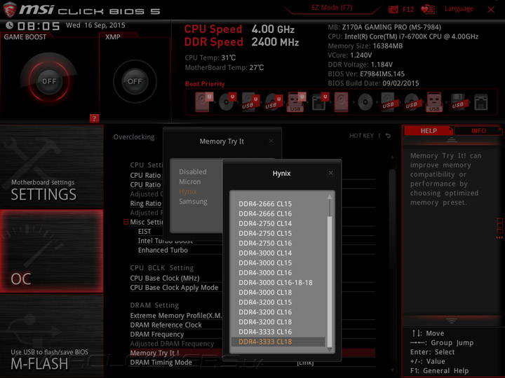 MSI Z170A Gaming Pro