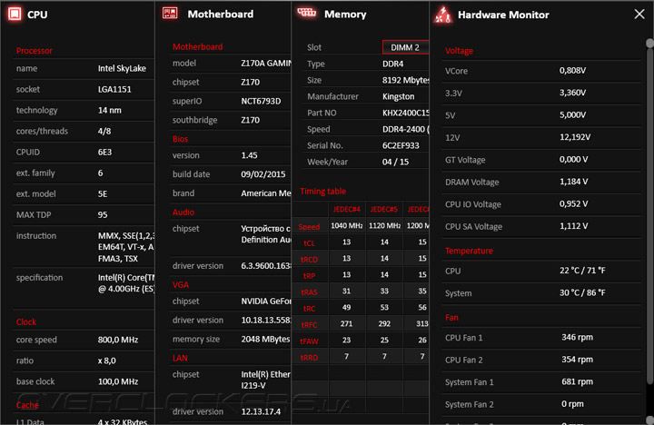 MSI Z170A Gaming Pro