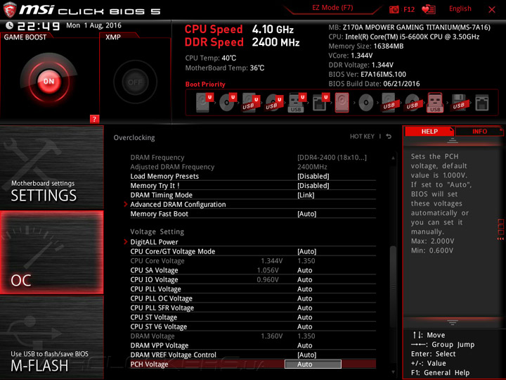 MSI Z170A MPower Gaming Titanium