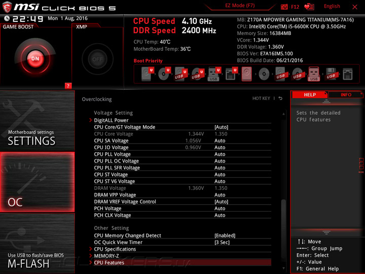 MSI Z170A MPower Gaming Titanium