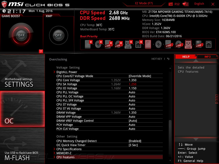 MSI Z170A MPower Gaming Titanium