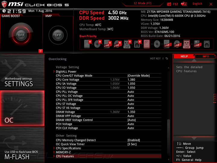 MSI Z170A MPower Gaming Titanium