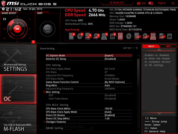 MSI Z170A Xpower Gaming Titanium Edition