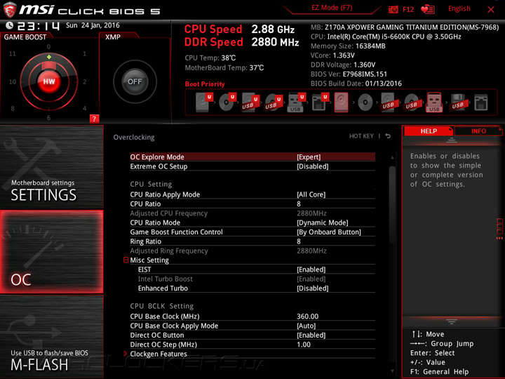 MSI Z170A Xpower Gaming Titanium Edition