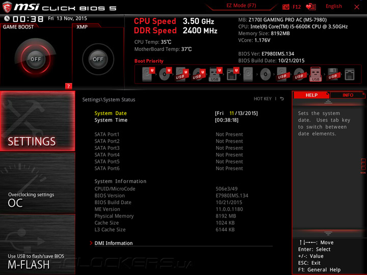 MSI Z170I Gaming Pro AC