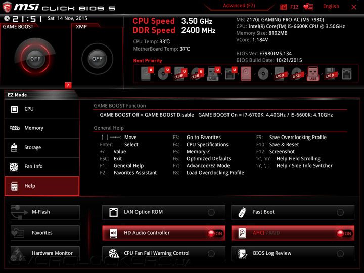 MSI Z170I Gaming Pro AC