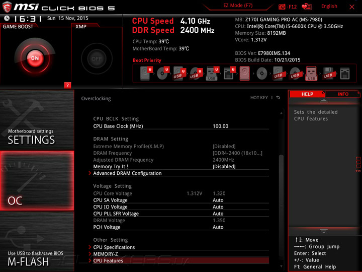 MSI Z170I Gaming Pro AC