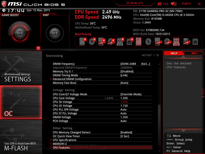 MSI Z170I Gaming Pro AC