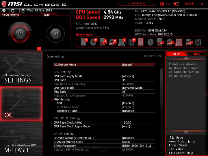 MSI Z170I Gaming Pro AC