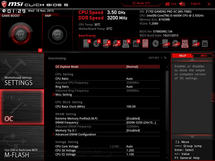 MSI Z170I Gaming Pro AC