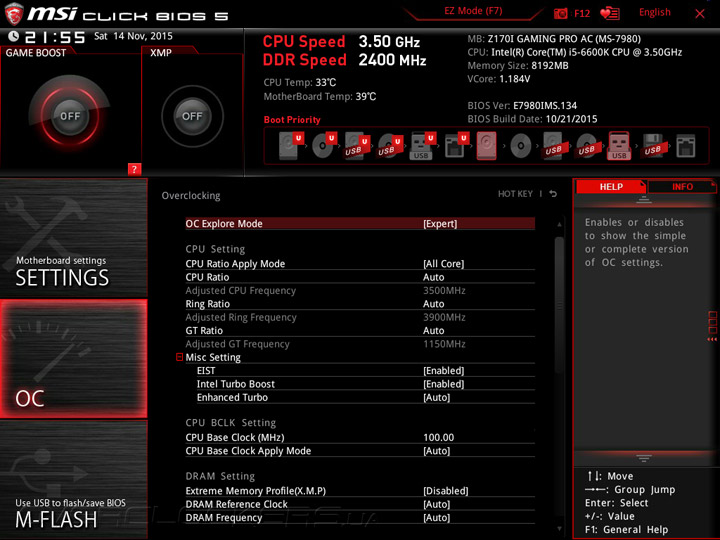 MSI Z170I Gaming Pro AC