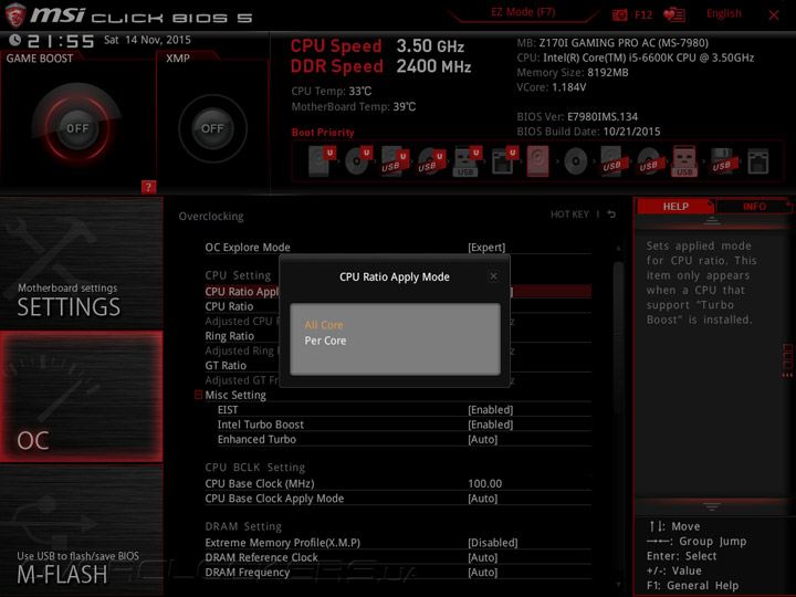 MSI Z170I Gaming Pro AC