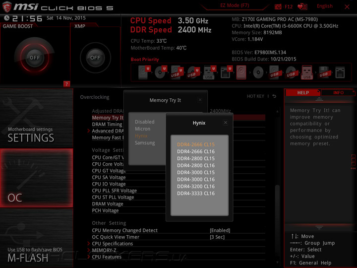 MSI Z170I Gaming Pro AC