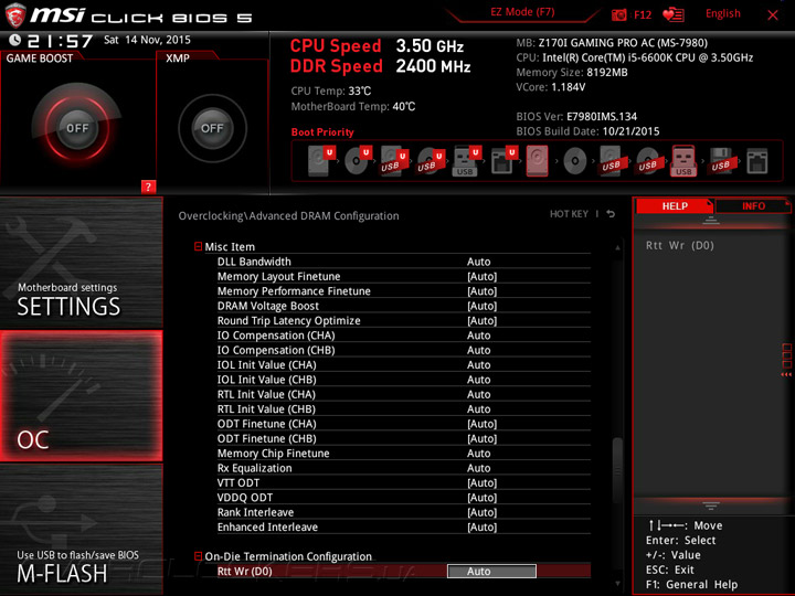 MSI Z170I Gaming Pro AC