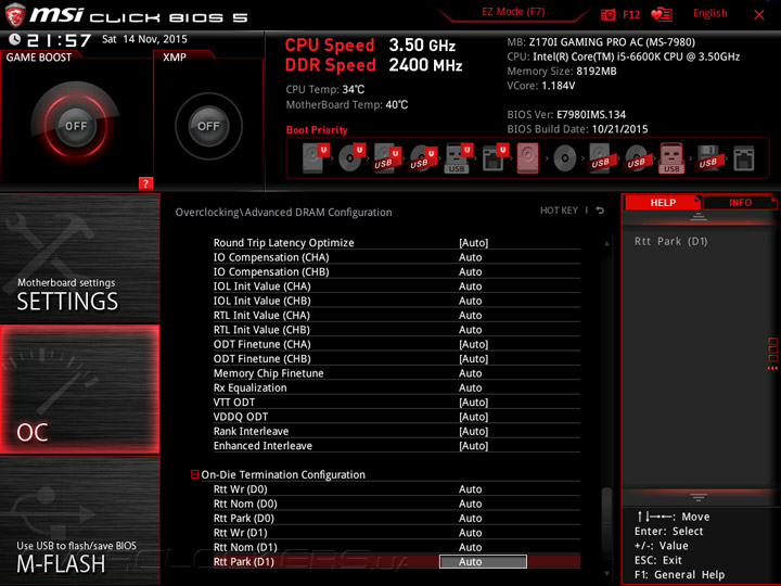 MSI Z170I Gaming Pro AC