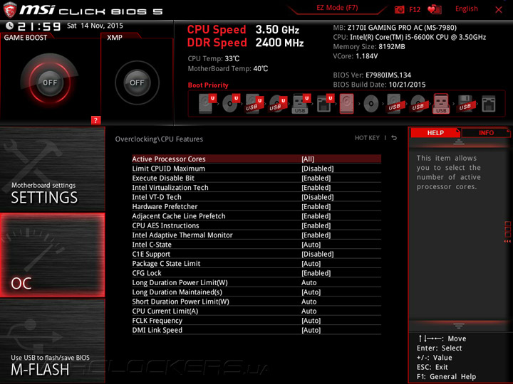 MSI Z170I Gaming Pro AC