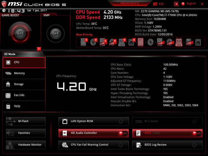 MSI Z270 Gaming M5