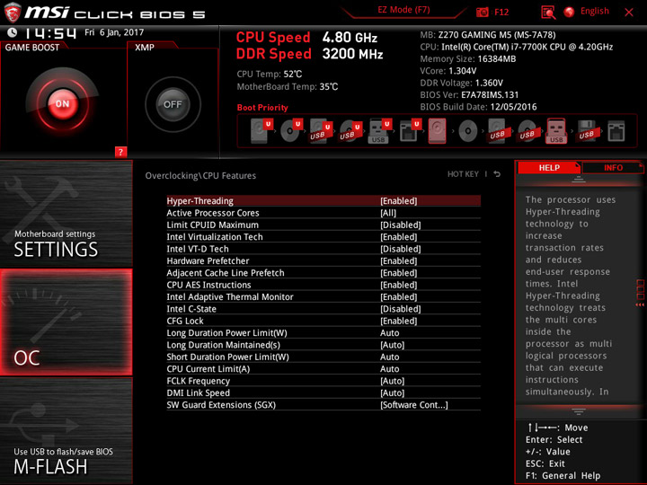 MSI Z270 Gaming M5