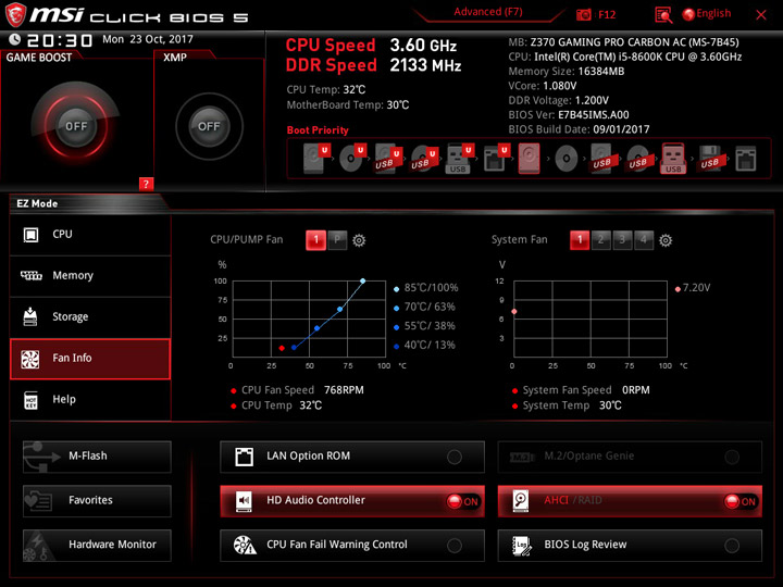 MSI Z370 Gaming Pro Carbon AC