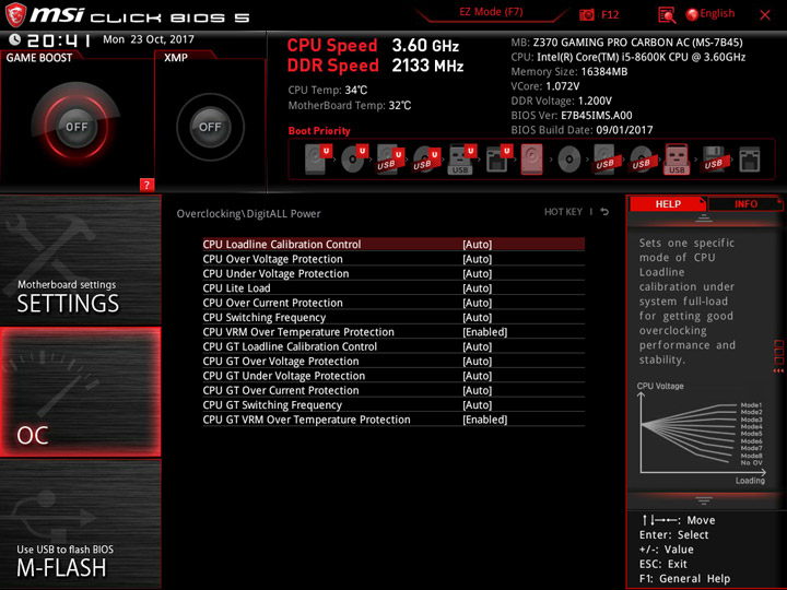 MSI Z370 Gaming Pro Carbon AC