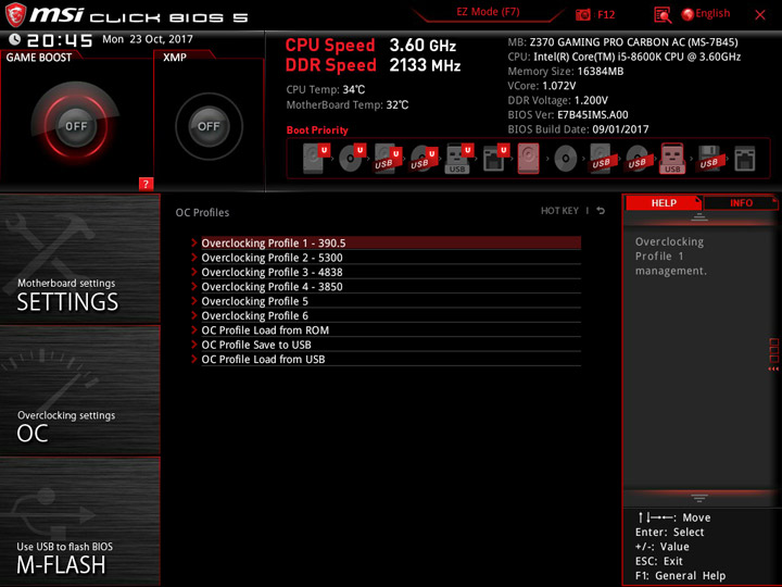 MSI Z370 Gaming Pro Carbon AC