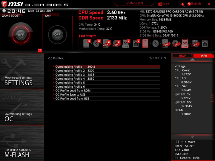 MSI Z370 Gaming Pro Carbon AC