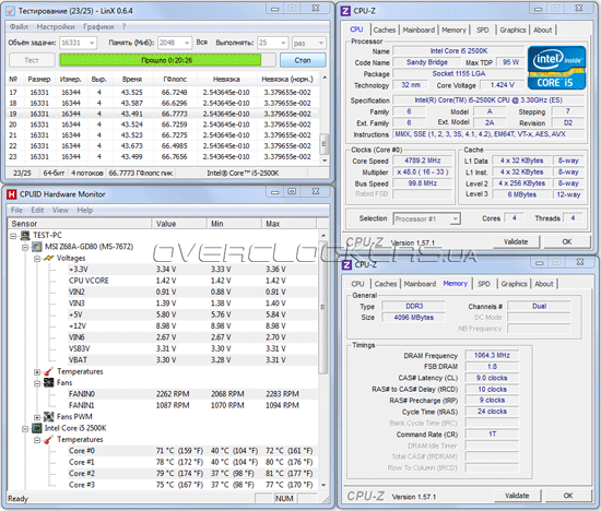 Разгон MSI Z68A-GD80 (B3)