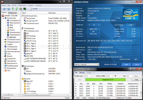 Разгон MSI Z77A-G45 Thunderbolt