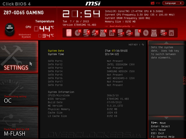 UEFI MSI Z87-GD65