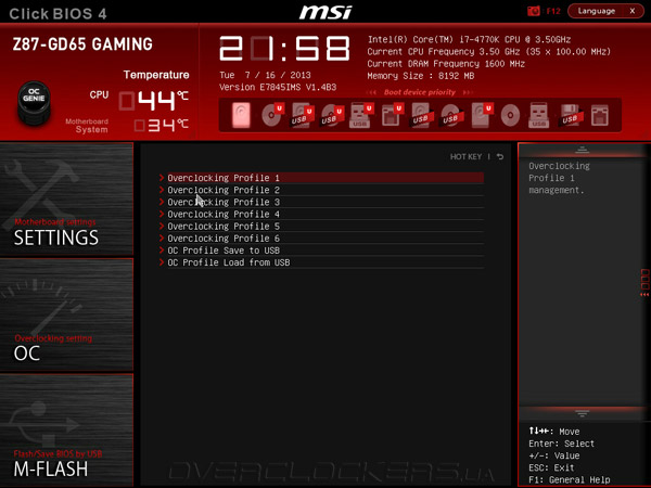 UEFI MSI Z87-GD65