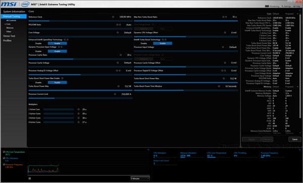 MSI Extreme Tuning Utility