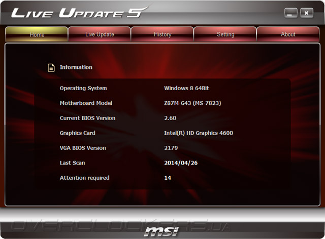 Комплектное ПО MSI Z87M-G43