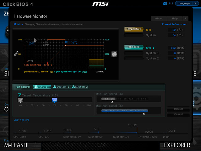 UEFI Setup MSI Z87M-G43