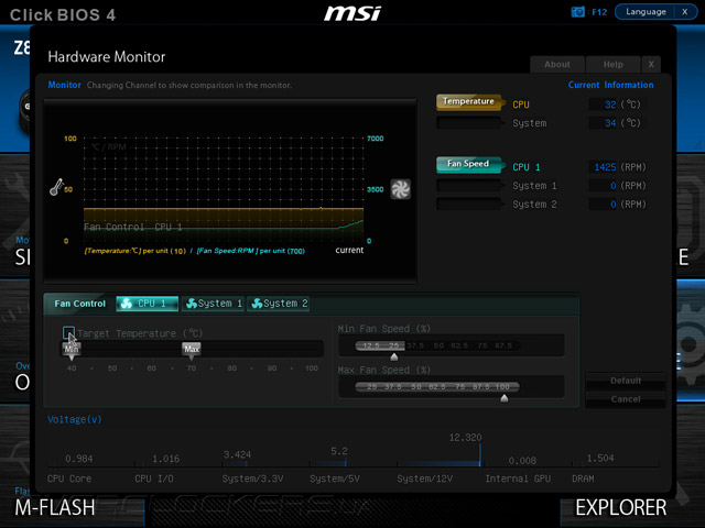 UEFI Setup MSI Z87M-G43