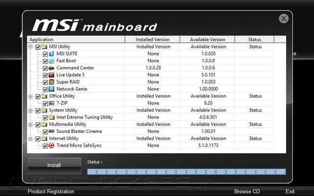 Комплектное ПО MSI Z87M-G43