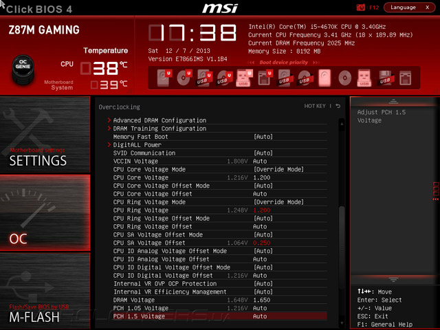 Разгон MSI Z87M Gaming