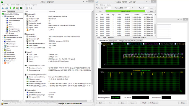 Разгон MSI Z87M Gaming