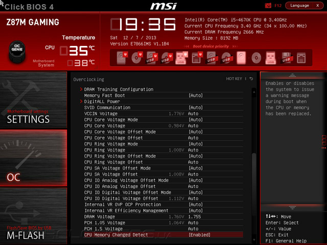 Разгон MSI Z87M Gaming