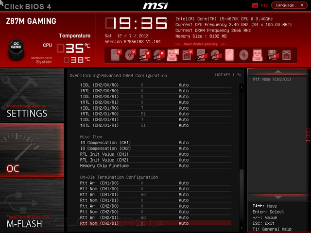 Разгон MSI Z87M Gaming