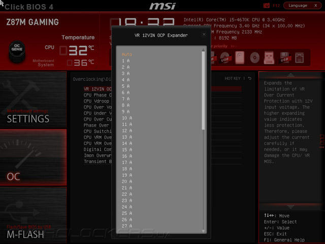 UEFI Setup MSI Z87M Gaming