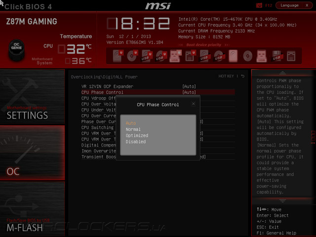 UEFI Setup MSI Z87M Gaming