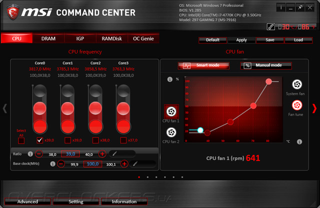 Программное обеспечение MSI Z97 Gaming 7