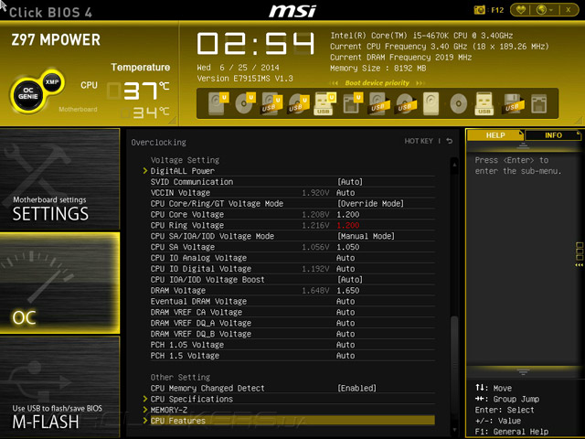 Разгон MSI Z97 MPOWER