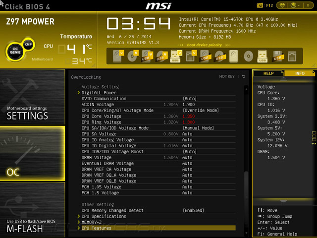 Разгон MSI Z97 MPOWER